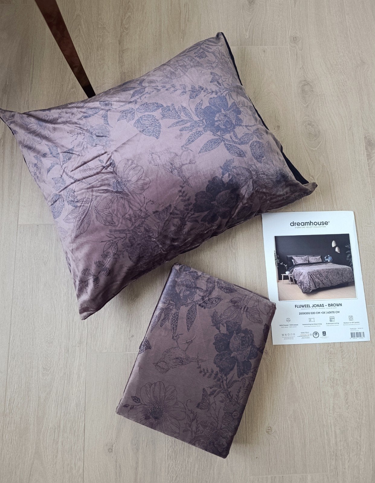 Housse de couette 200/220 en 100% Coton / velours, Maison & Meubles, Enlèvement ou Envoi