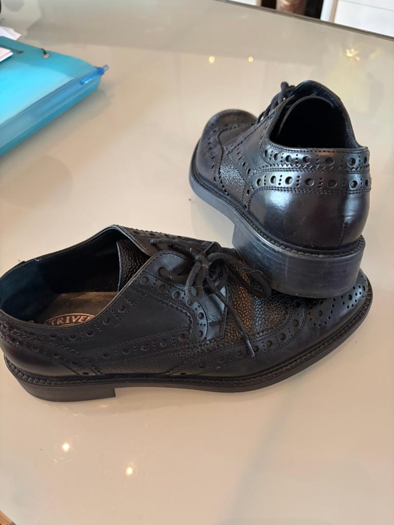 Chaussures cuir noir pointure 42, Ophalen, Zo goed als nieuw, Zwart
