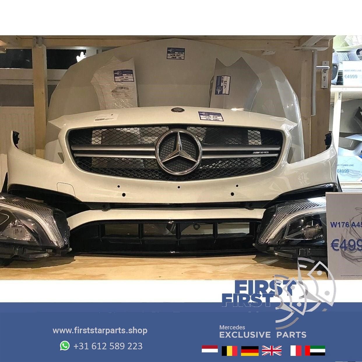 W176 A45 AMG FACELIFT PERFORMANCE VOORKOP WIT Mercedes A 45, Utilisé, -, Avant, -