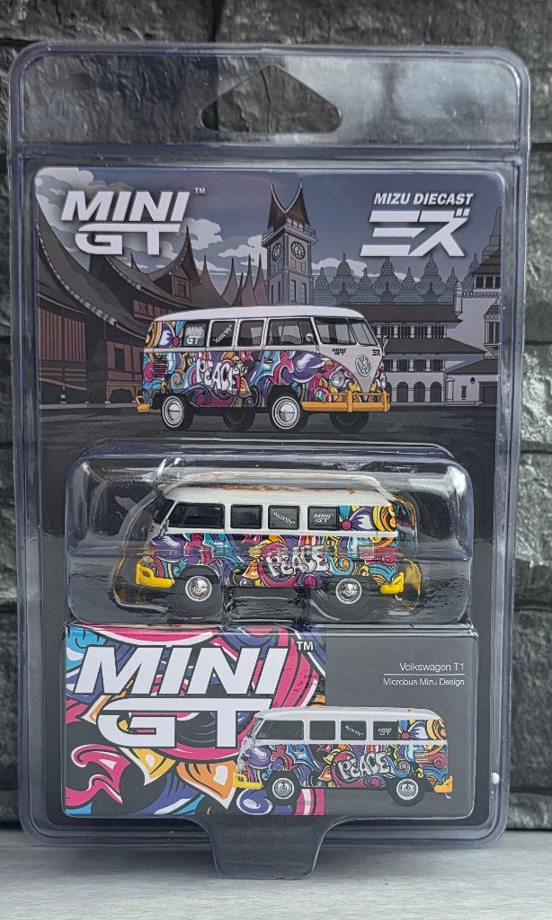 VW Volkswagen T1 Mizu Design (blister) Mini GT, Neuf, Enlèvement ou Envoi, Voiture, Mini GT