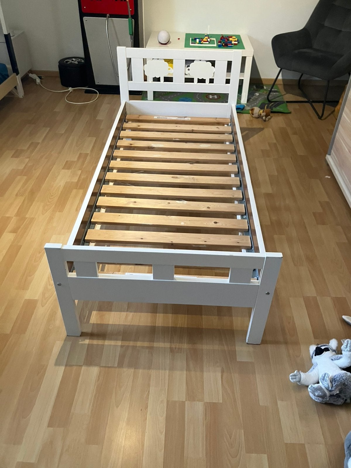 Peuterbed 70x160cm, Ophalen, Gebruikt, 70 tot 85 cm, 140 tot 160 cm