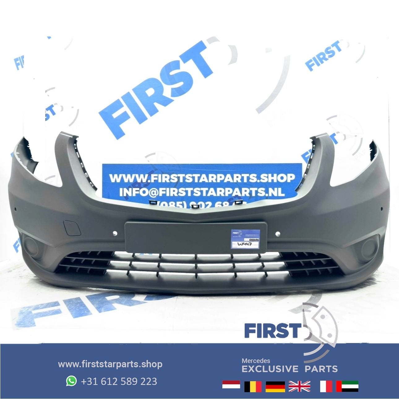 W447 VOORBUMPER A4478850001 VITO BUMPER VKLASSE ORIGINEEL 20, Utilisé, -, Avant, -