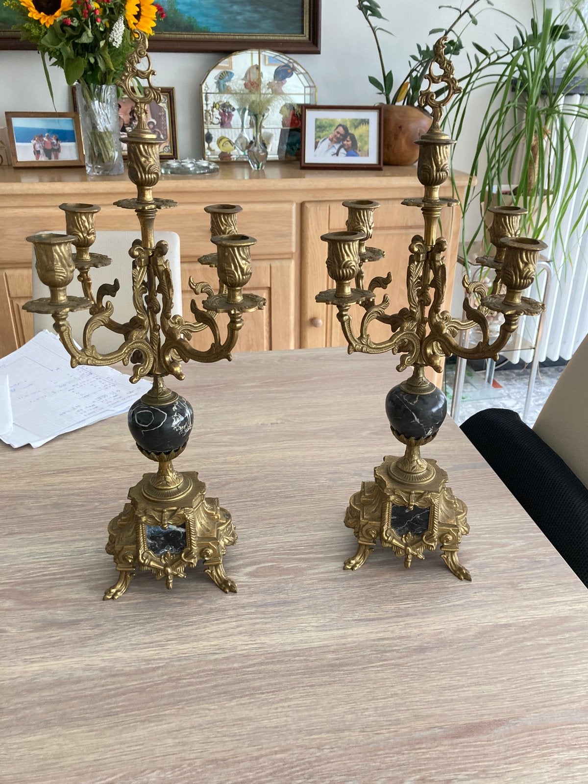 2 prachtige Vintage kandelaars, Enlèvement ou Envoi
