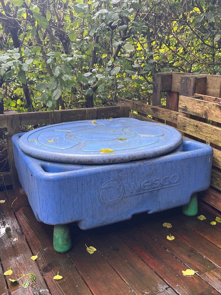 WESCO dienblad/activiteitentafel met deksel - kinderen, Ophalen, Gebruikt