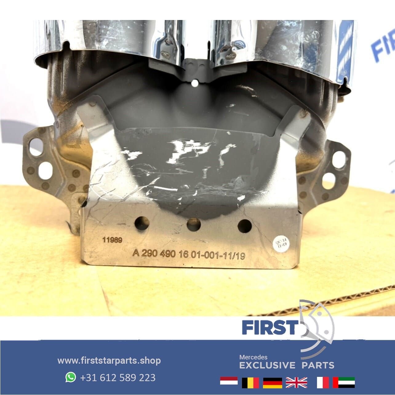 Facelift 43 AMG UITLAAT SIERSTUKKEN SET C43 GLC43 GLE43 CLS5, Utilisé, -, -, Enlèvement ou Envoi