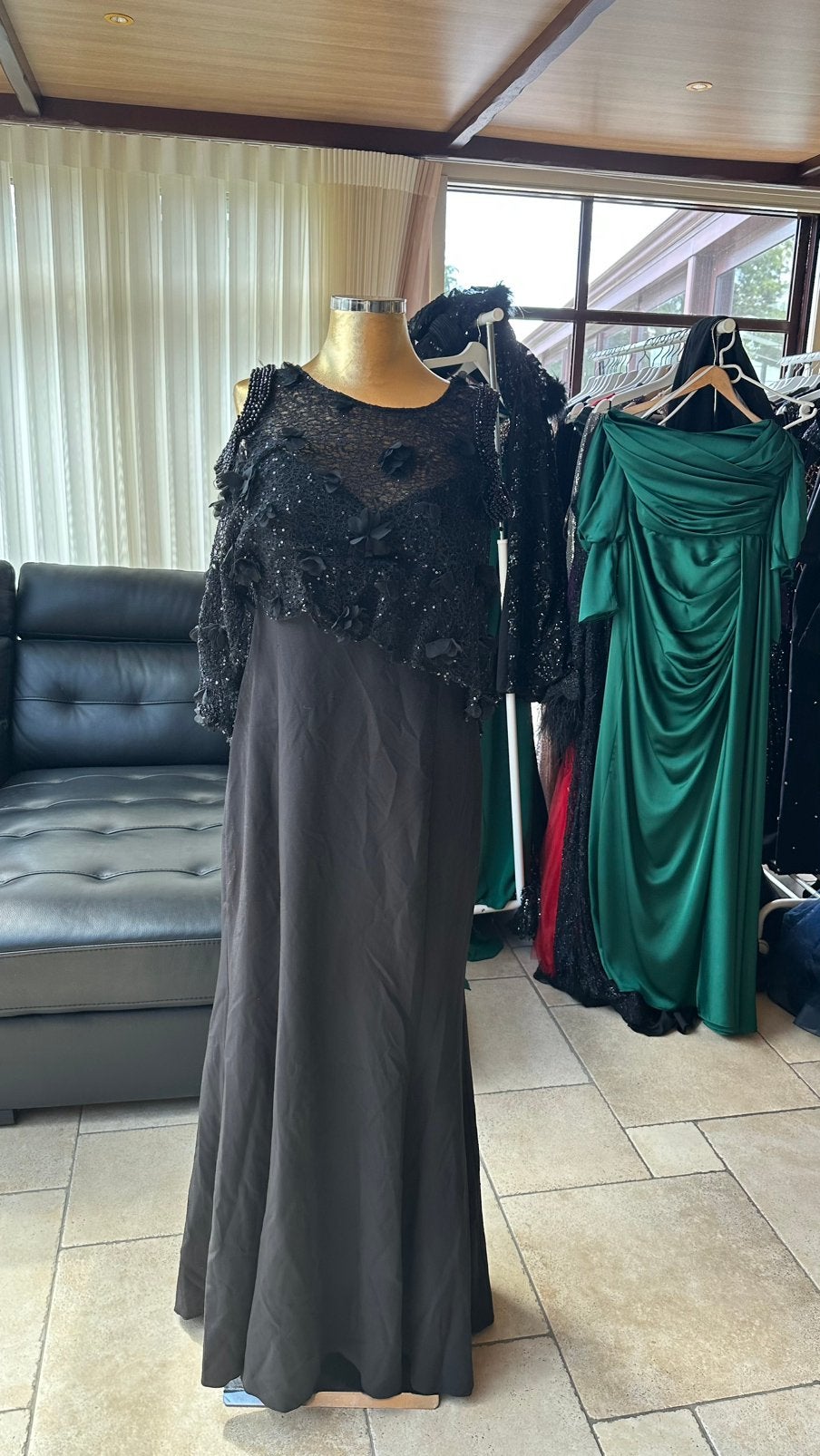 Robe de soirée noire, Enlèvement, Comme neuf, Noir