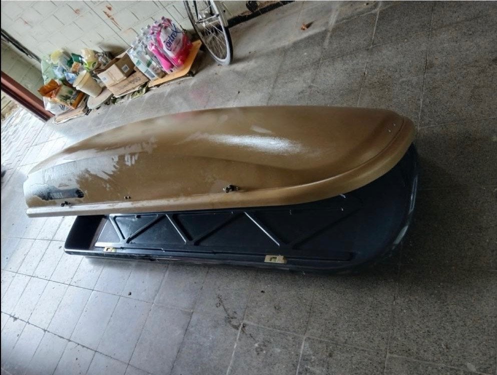 Thule dakkoffer met toebehoren, Auto diversen, Dakkoffers, Ophalen, Gebruikt