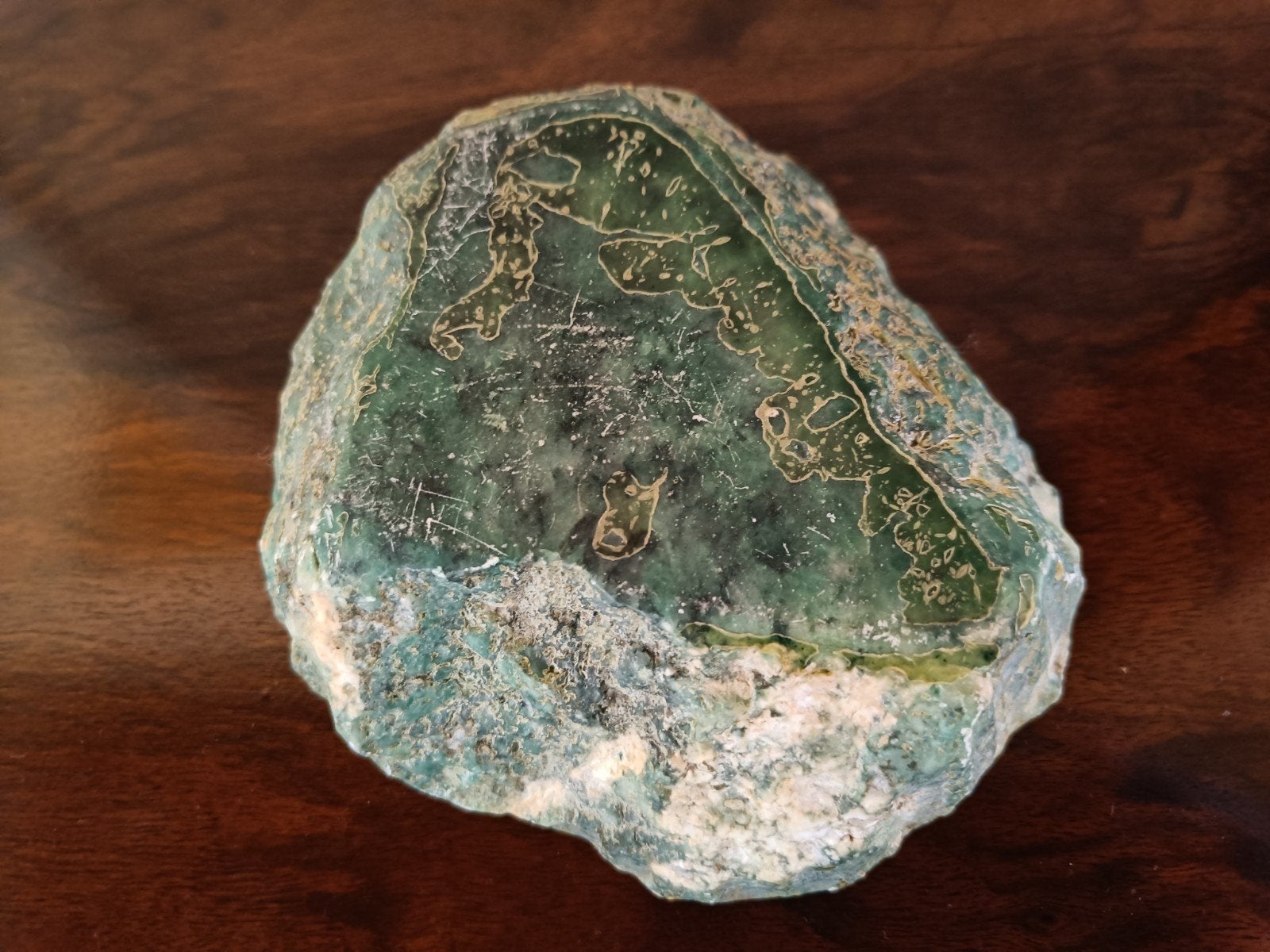 Malachiet (asbak), Ophalen