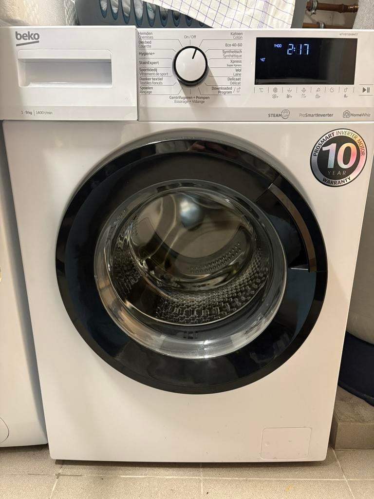Machine à laver Beko, Electroménager, Lave-linge, Comme neuf, 8 à 10 kg, 90 à 95 cm, 1200 à 1600 tours, Classe énergétique A ou plus économe