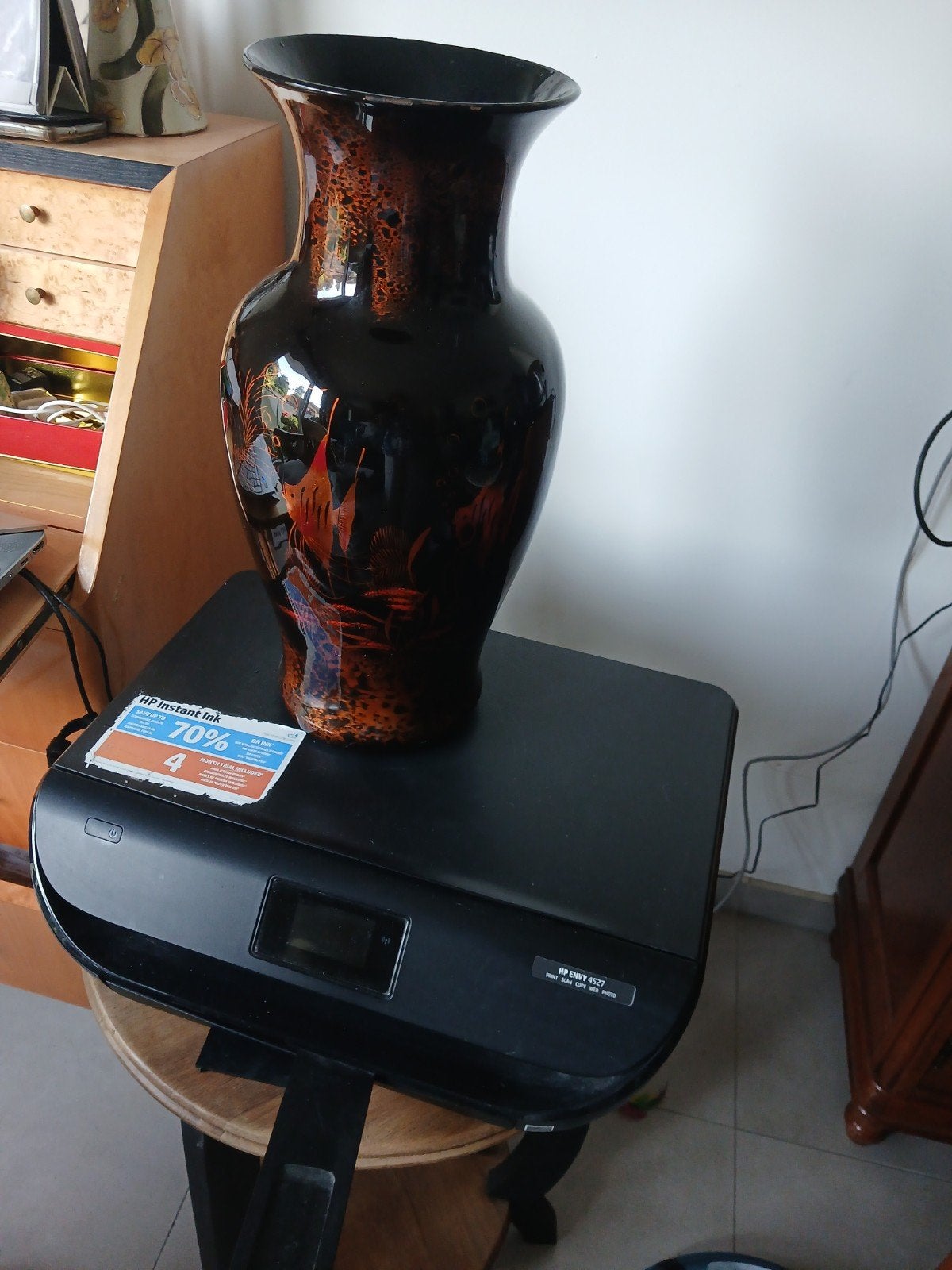 Grand vase ceramique emaillee, Ophalen of Verzenden