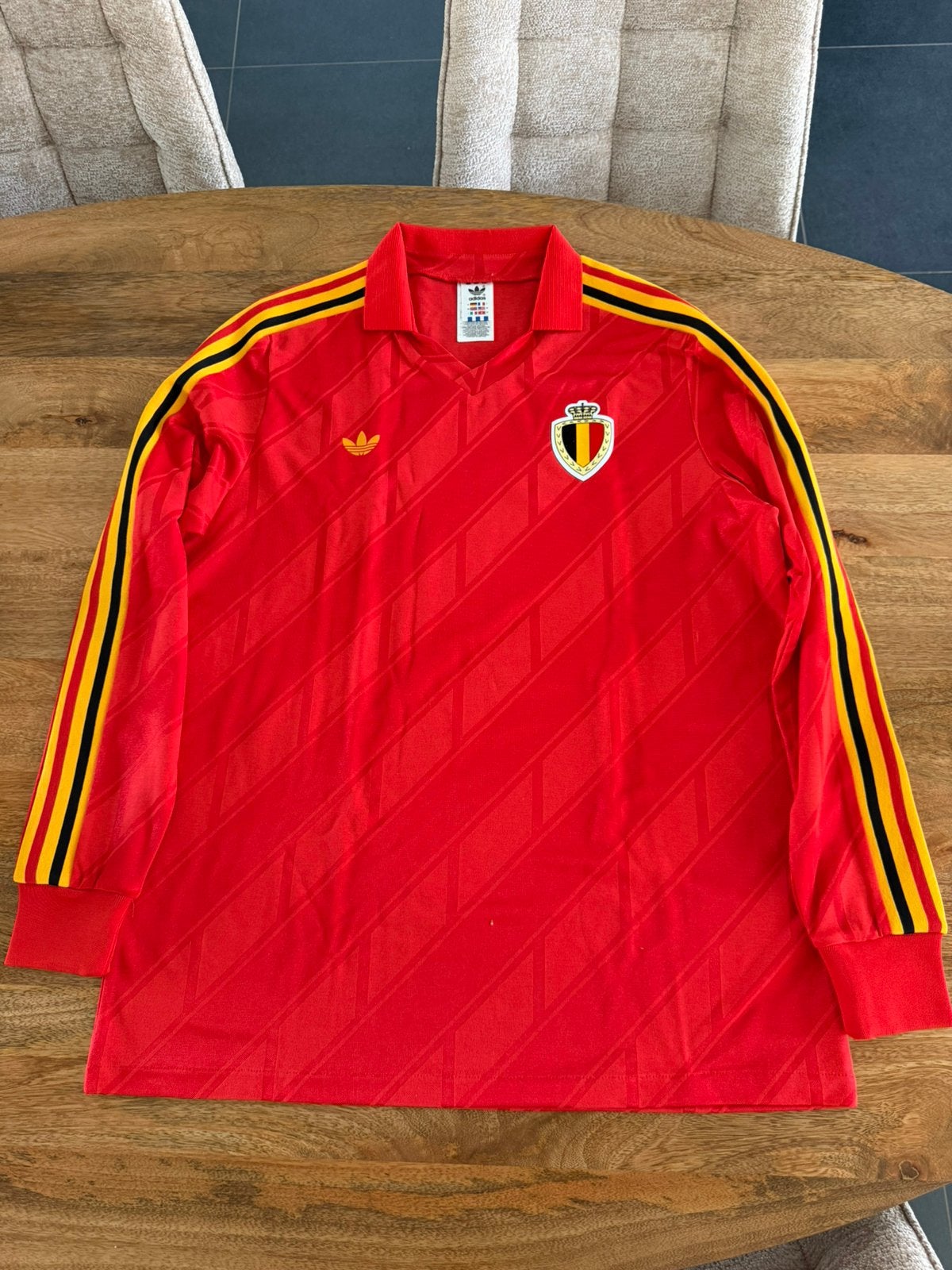BELGIUM HOME JERSEY 1986 - Rode Duivels, Maat L, Ophalen of Verzenden, Shirt