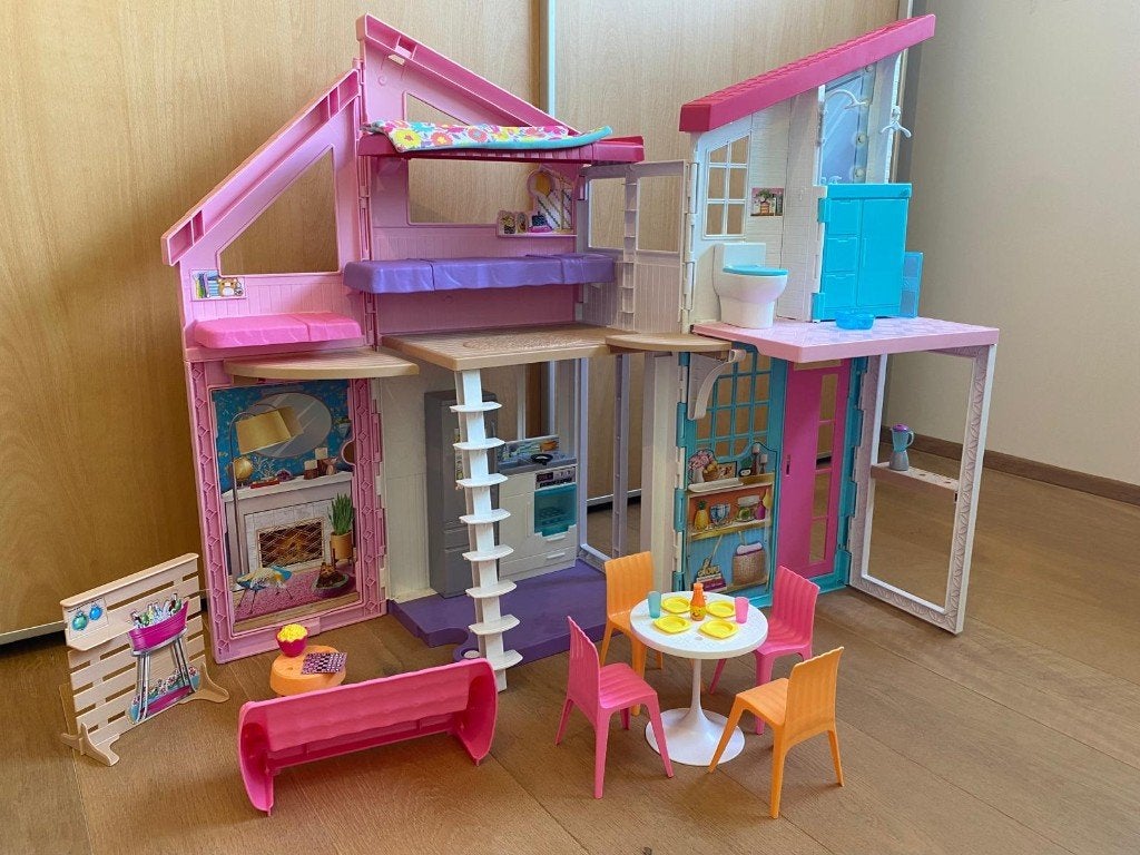 Barbie Malibu Huis, Ophalen, Zo goed als nieuw, Poppenhuis