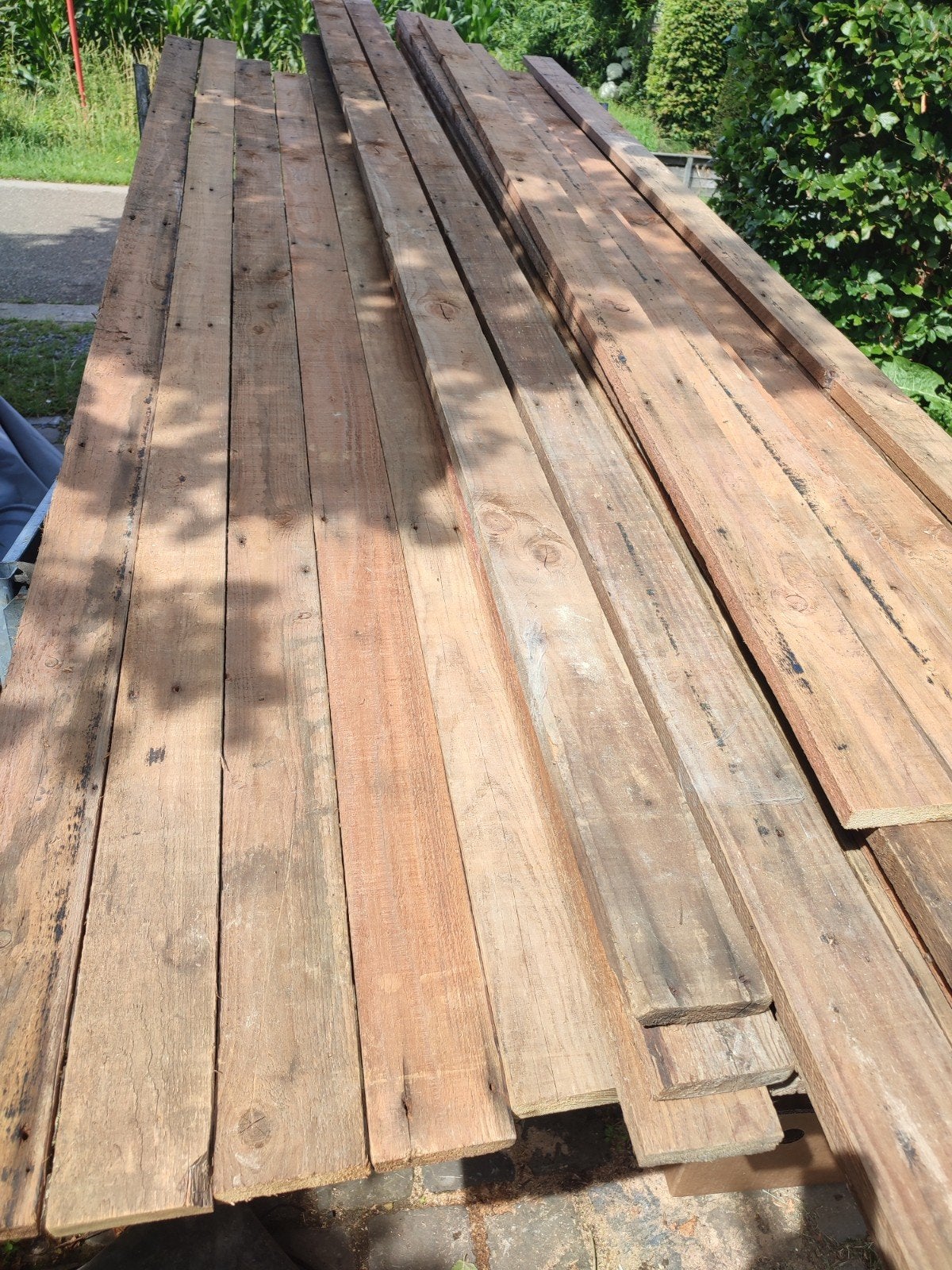 Planken, Enlèvement, Planches