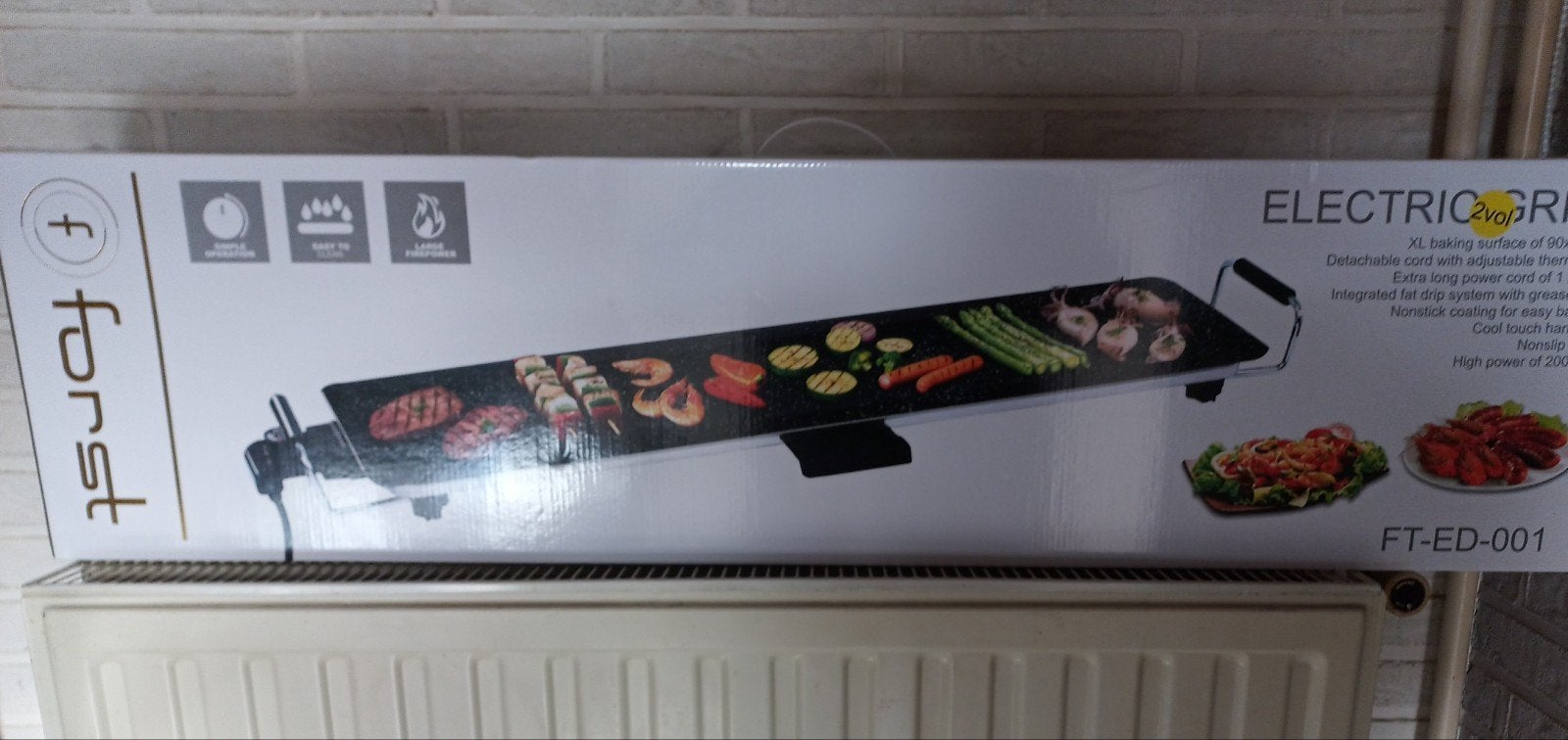 forst electric grill, Ophalen, Vaatwasmachinebestendig, Nieuw, Tafelgrill