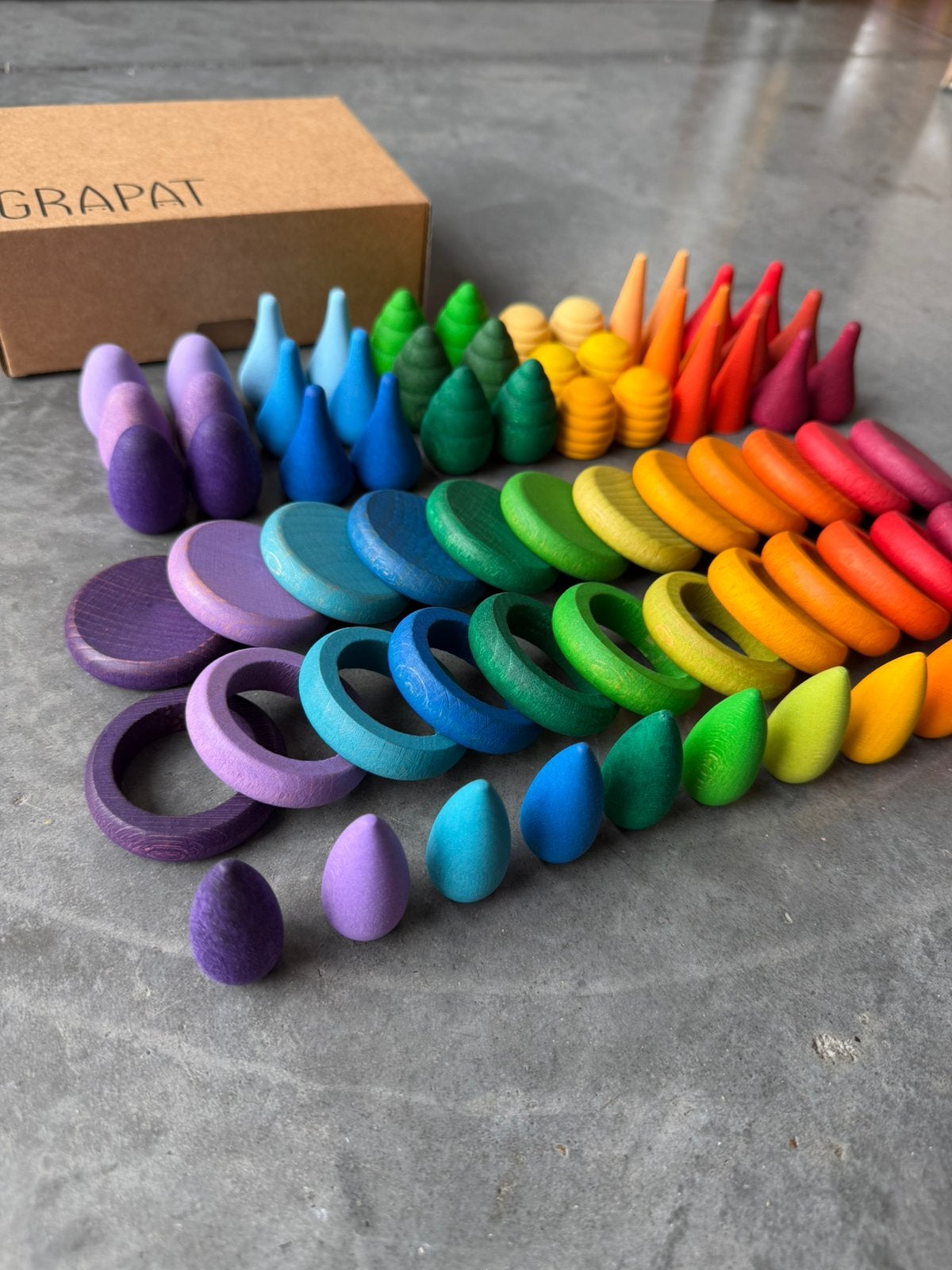 Grapat Mandala Regenboog – 72 stuks met doosje, Ophalen of Verzenden, Zo goed als nieuw