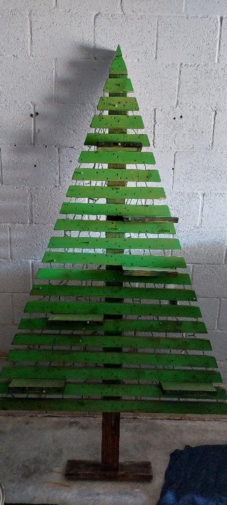 Gratis houten kerstboom, Ophalen, Gebruikt