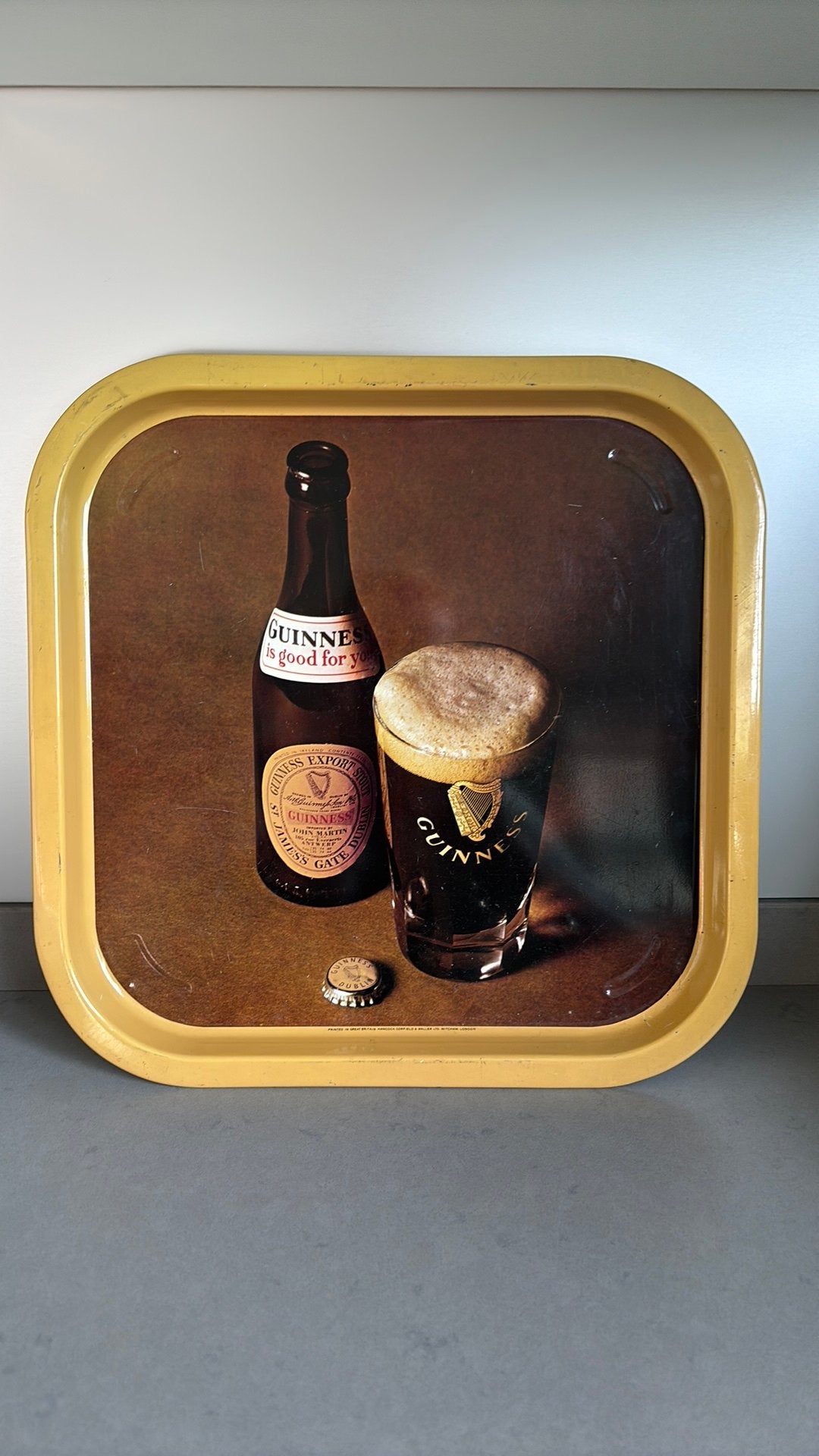 GUINNESS zeer oude café plateau, Verzamelen, Ophalen of Verzenden, Gebruikt