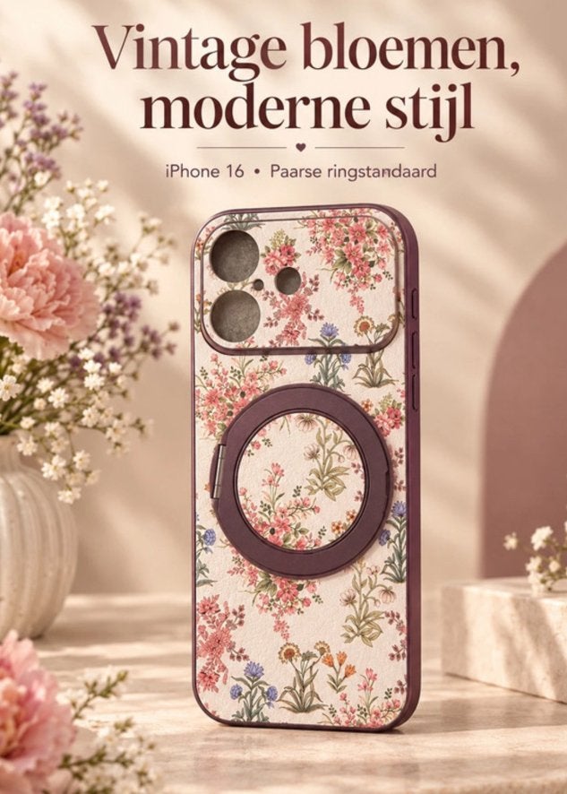 Hoes iphone 16 (nieuw) met staander, Telecommunicatie, Ophalen of Verzenden, Zo goed als nieuw, IPhone 16