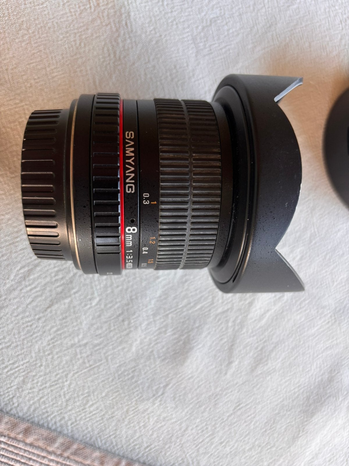 Samyang fisheye, Ophalen, Zo goed als nieuw, Samyang