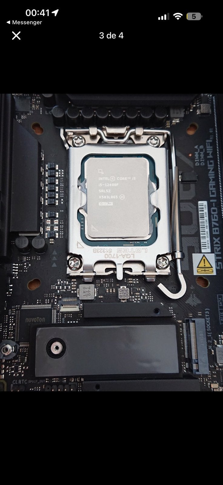 i5 12400f DDR5 KIT, Informatique & Logiciels, Enlèvement ou Envoi, Comme neuf, Intel, DDR5