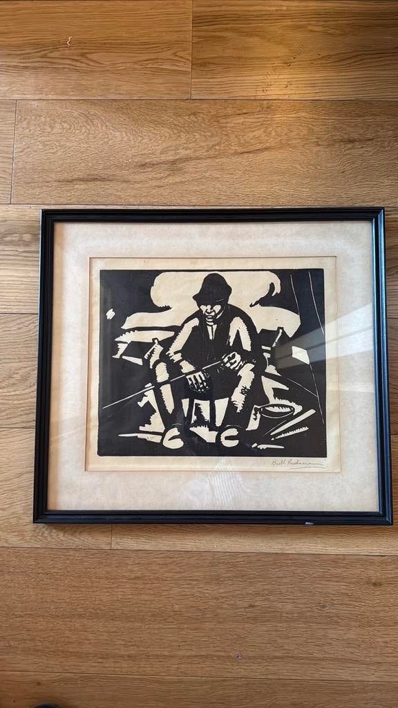 Grafisch werk Barth Verschaeren – gesigneerd, Ophalen