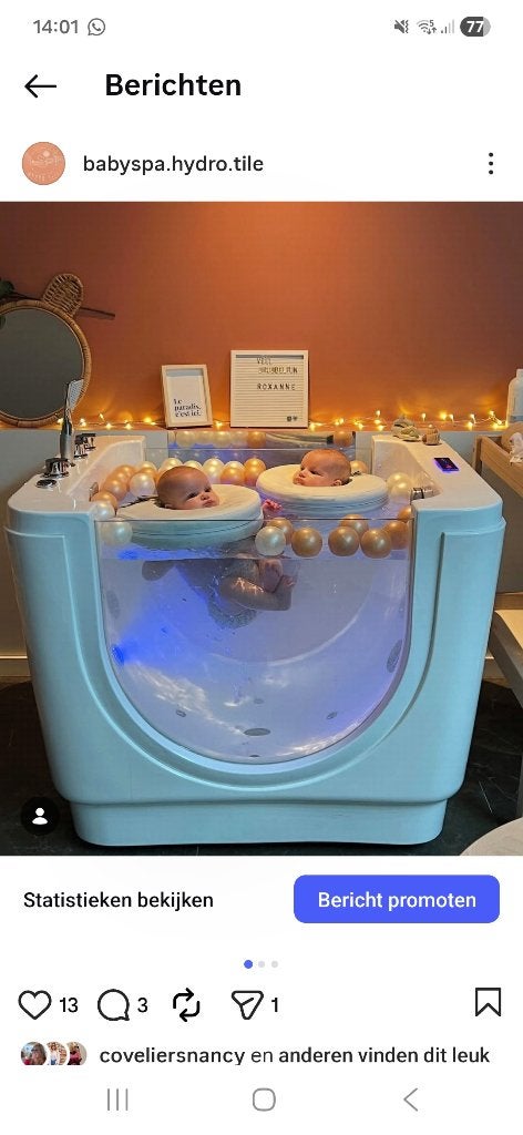 Babyspa bad, Ophalen, Gebruikt, Badje