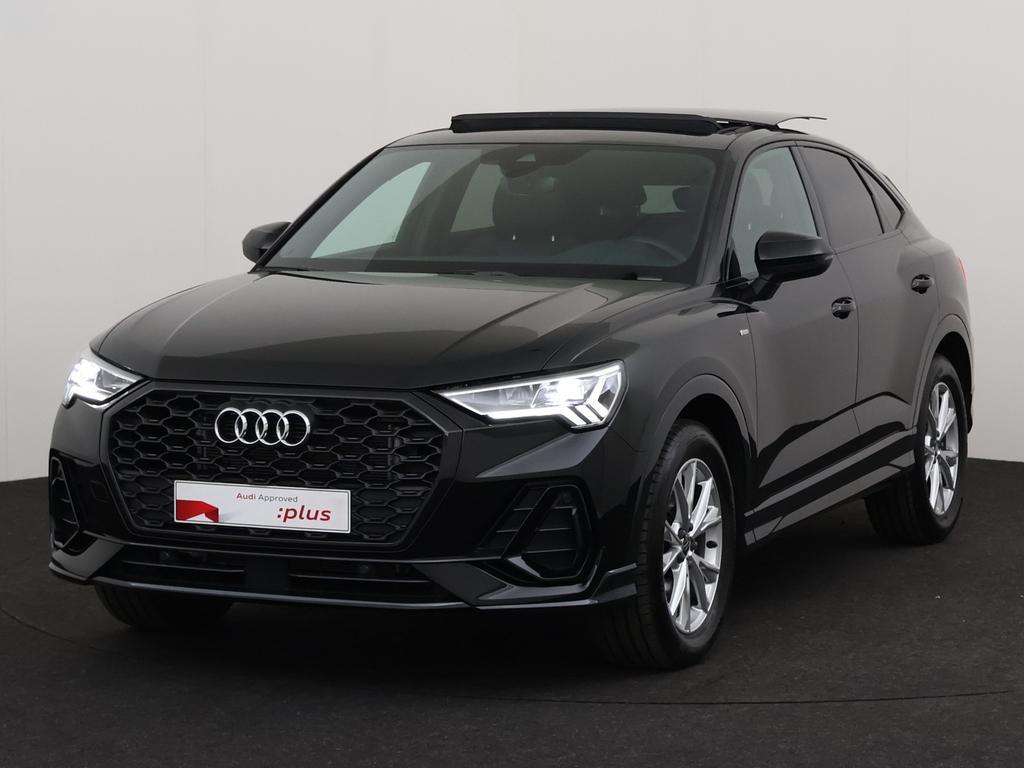 Audi Q3 Sportback Q3 Sportback 35 TFSI Business Edition S li, Auto's, Audi, Automaat, Zwart, 152 g/km, https://public.car-pass.be/vhr/beb65c80-b8bd-41f6-9c8f-3a610e97a615