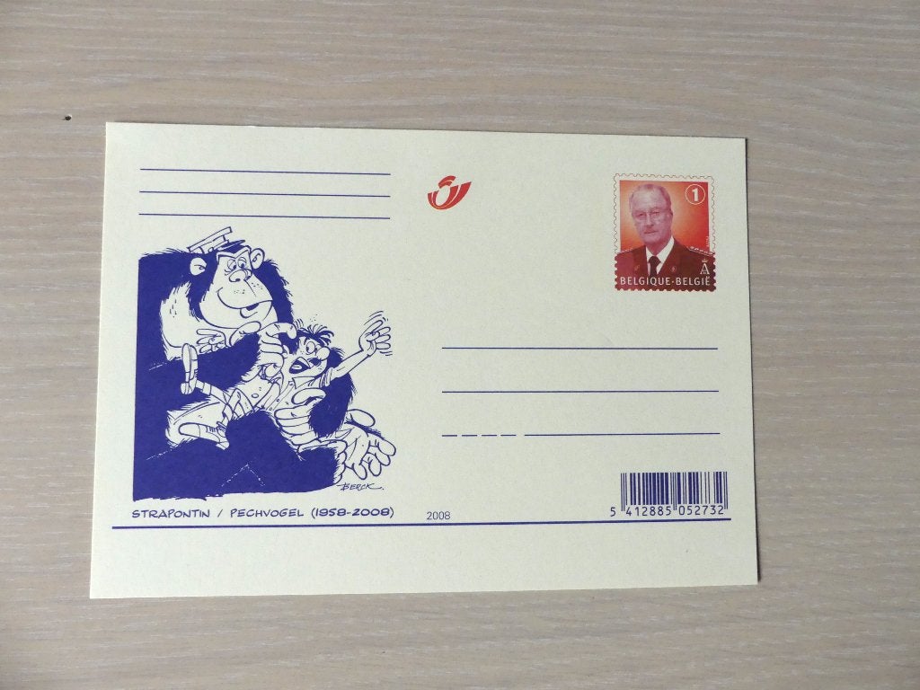 2008 : Carte postale illustrée - neuve : STRAPONTIN, Enlèvement ou Envoi, Non oblitéré