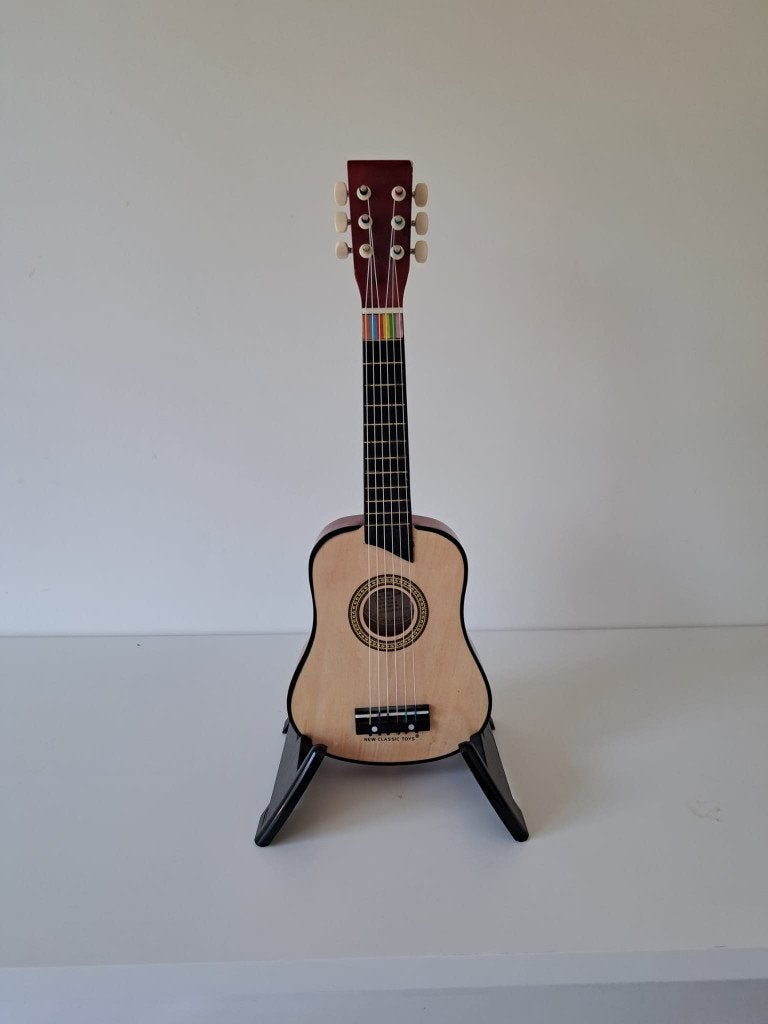 Kindergitaar met staander, Musique & Instruments, Instruments à corde | Guitares | Acoustiques, Enlèvement ou Envoi, Comme neuf