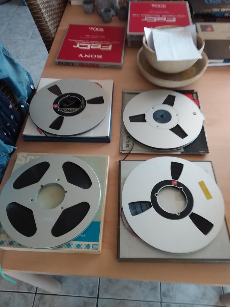Bobines Alu avec bon ruban adhésif 26 cm, TV, Hi-fi & Vidéo, Enregistreurs audio, Enlèvement