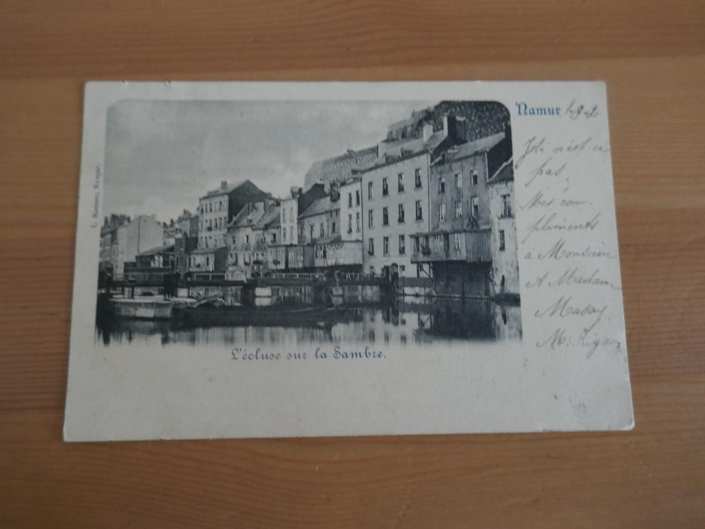 Namur l'Écluse sur la Sambre, Envoi, Affranchie, Namur