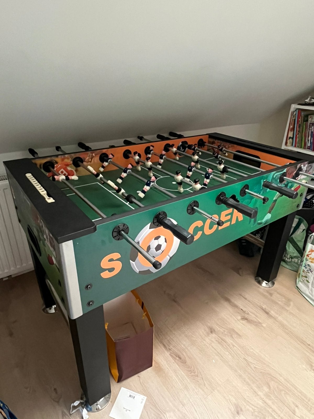 tafelvoetbaltafel, Ophalen, Gebruikt