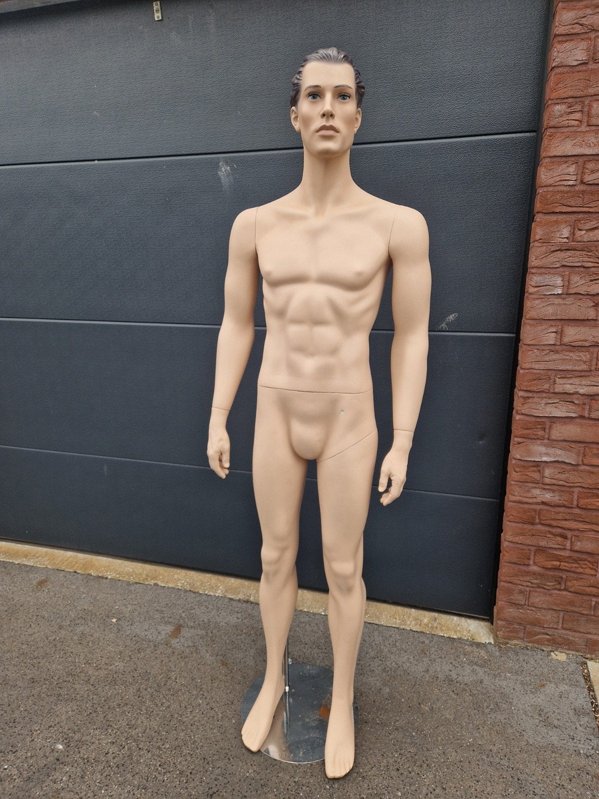 Vintage etalage mannequin pop man, Antiek en Kunst, Ophalen