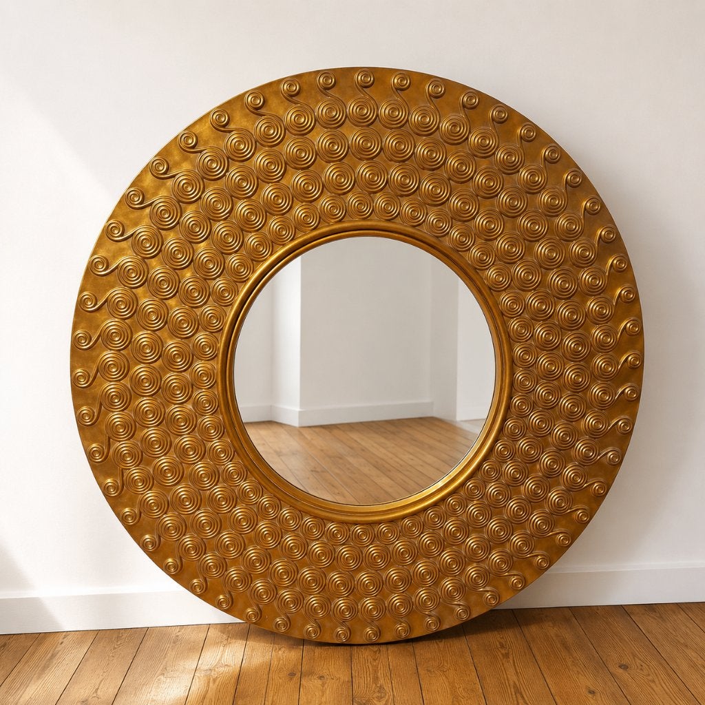 Unieke XXL Vintage Design Spiegel - 2m - Statement Piece, Huis en Inrichting, Woonaccessoires | Spiegels, Zo goed als nieuw, 125 cm of meer