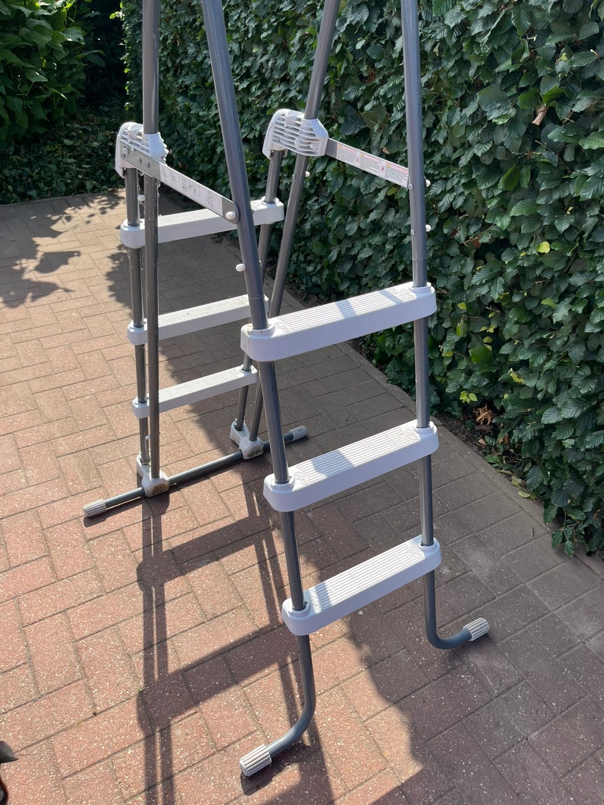 Trapladder opzetzwembad, Ophalen, Gebruikt, Ladder