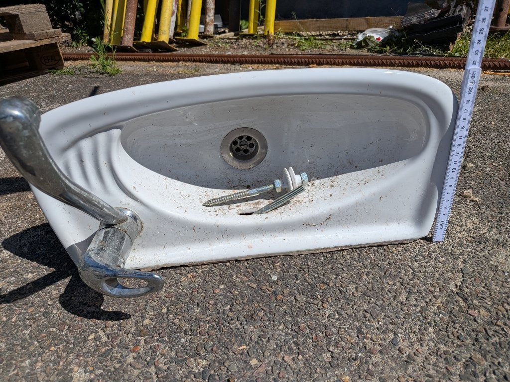 lavabo, Doe-het-zelf en Bouw, Sanitair, Ophalen, Gebruikt, Steen, Overige typen
