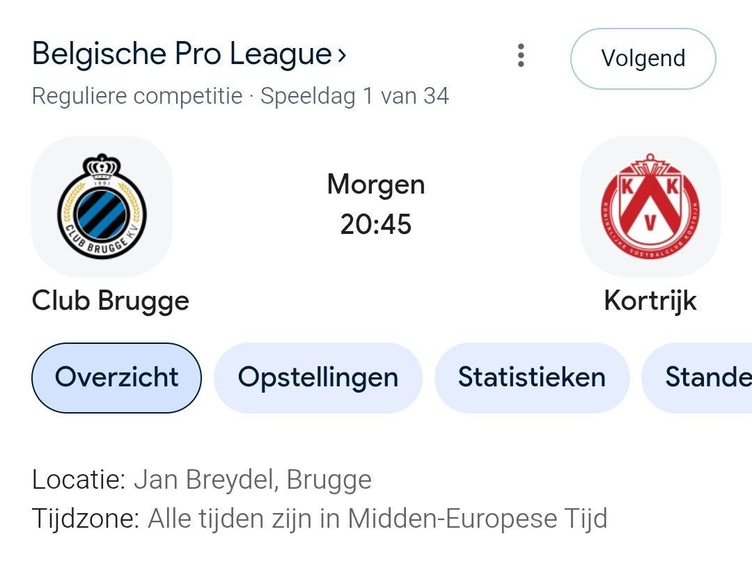 1x ticket voor Club Brugge Kv Kortrijk, Tickets & Billets