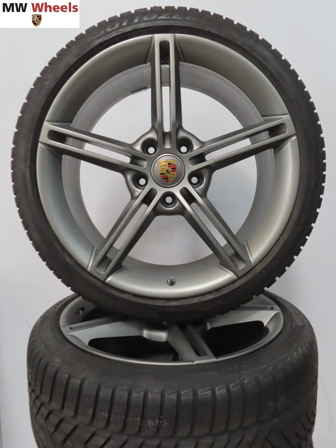 Porsche Taycan 21 inch velgen Mission E met winterbanden, Pneus et Jantes, Pneus hiver, -, 21 pouces