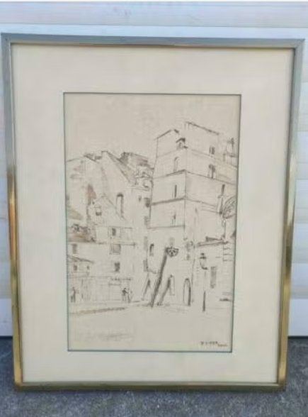 dessin paris signe robert liard, Enlèvement ou Envoi, Dessin