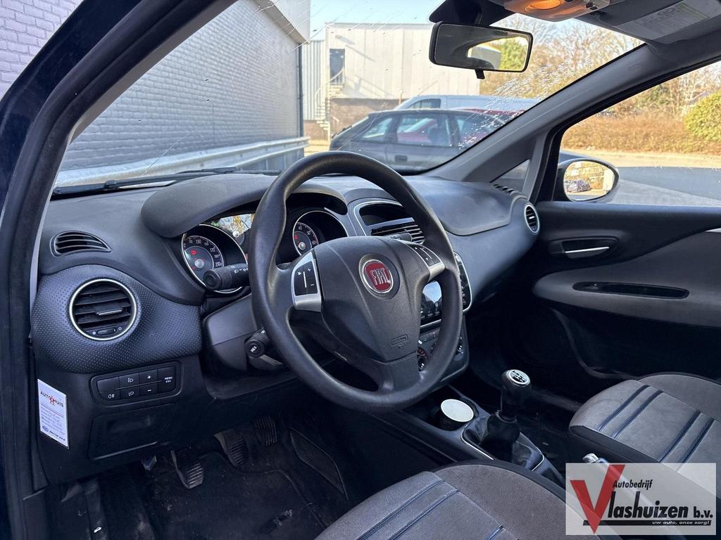 Fiat Punto Evo 1.3 M-Jet Dynamic | Airco | Cruise | Trekhaak, Auto's, Fiat, Zwart, Blauw, Bedrijf, Te koop
