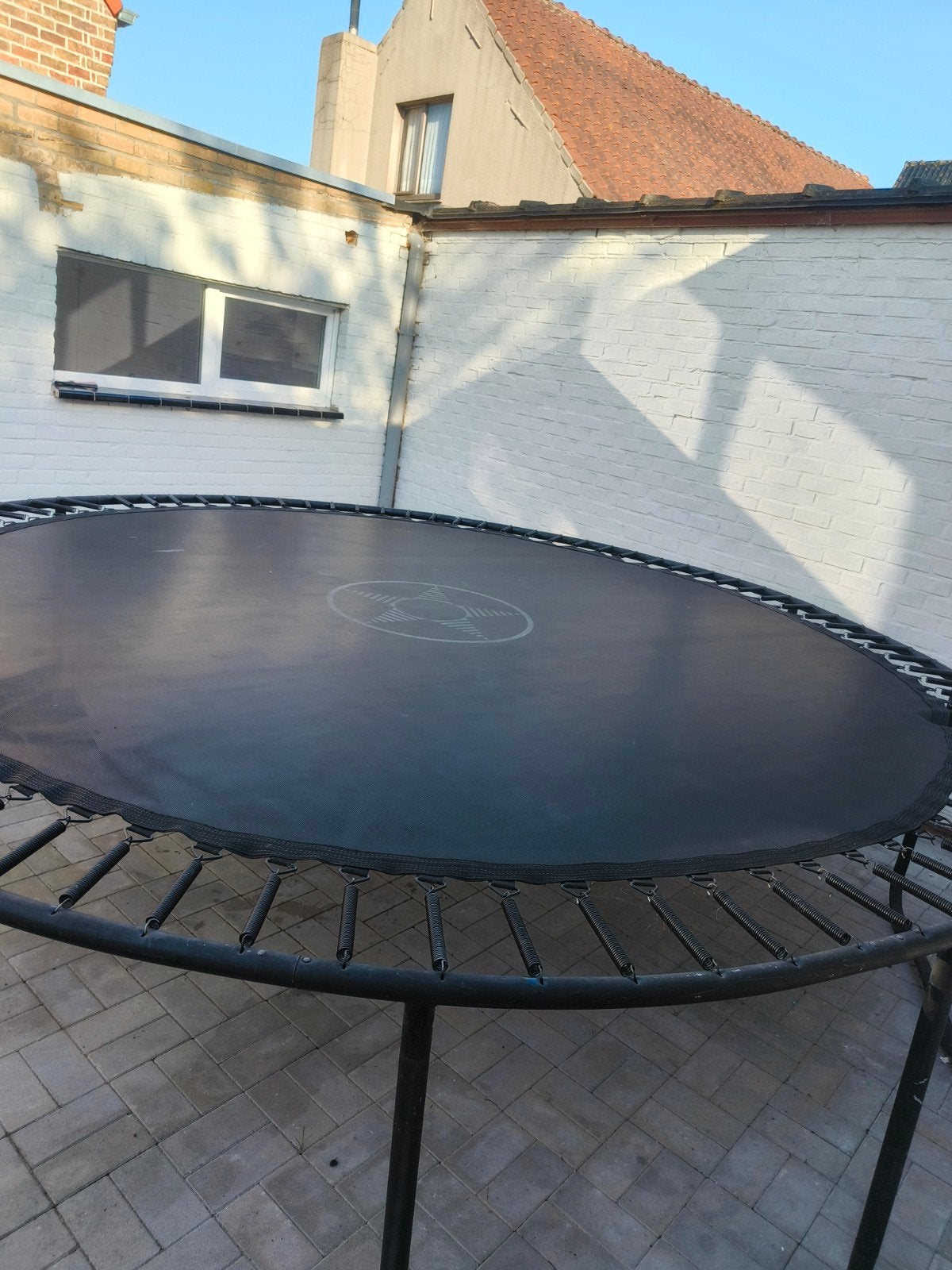 Trampoline top staat, Ophalen