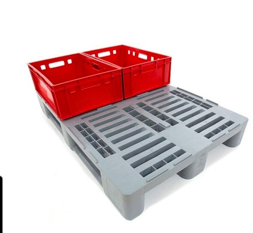 Boîte empilable en plastique Euronorm pour plateaux à viande, Enlèvement