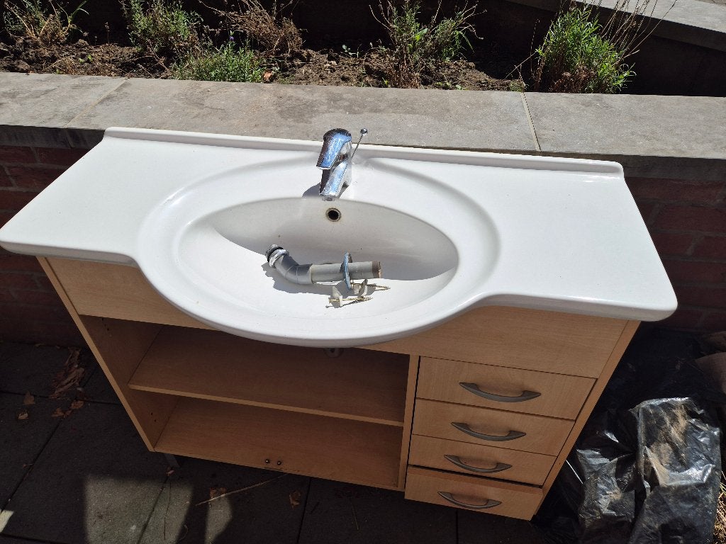 Meuble salle de bain avec vasque et mitigeur, Maison & Meubles, 25 à 50 cm, Moins de 100 cm, Meuble lavabo, 100 à 150 cm