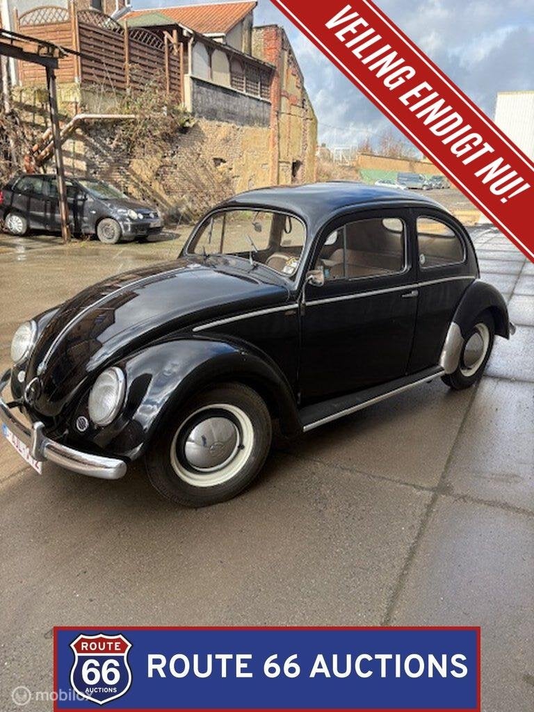 Volkswagen Beetle | 1956 | Route 66 Auctions, Auto's, Volkswagen, Zwart, Bedrijf, Handgeschakeld