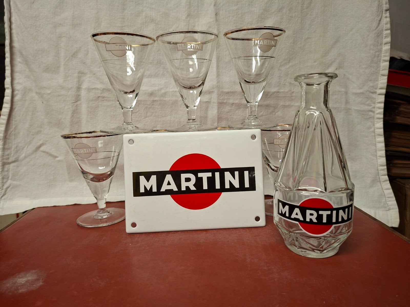 Joli vieux set de MARTINI, Collections, Enlèvement ou Envoi, Comme neuf, Ustensile