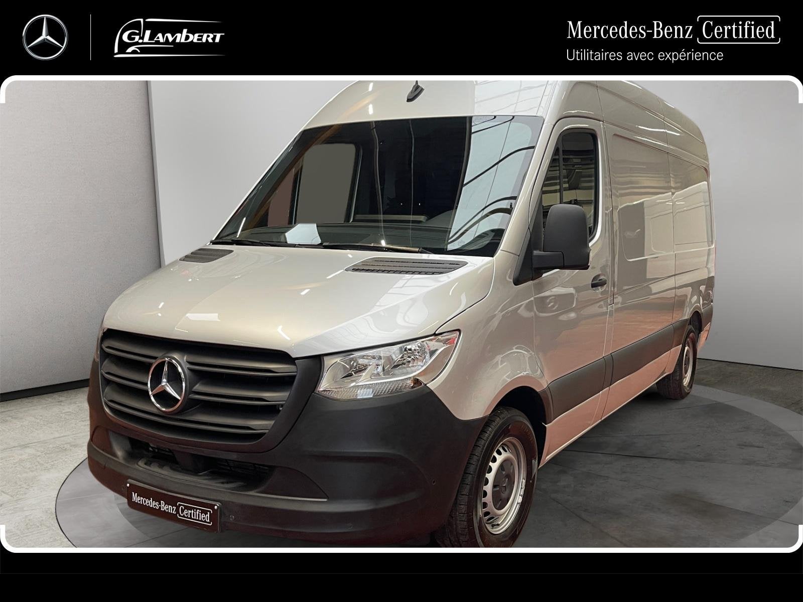 Mercedes-Benz Sprinter 315 CDI L2H2 RWD Aut., Argent ou Gris, Entreprise, Entretenue par le concessionnaire, Noir