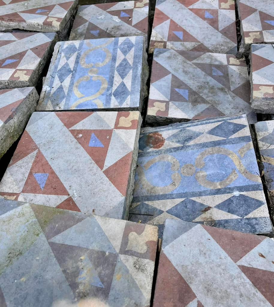 GRATIS - Cementtegels, Enlèvement, Utilisé, Autres matériaux, Carrelage de sol