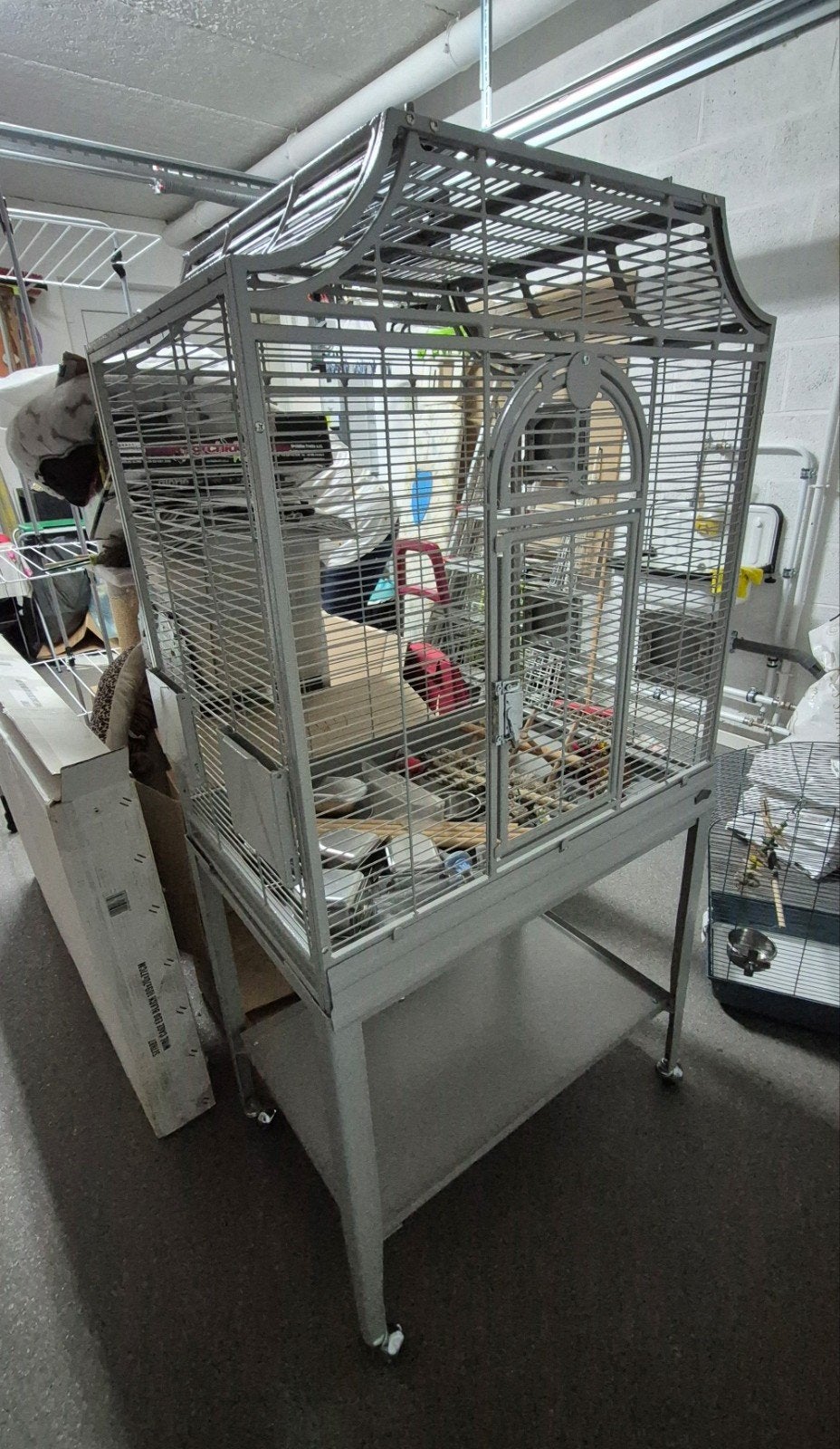 Montana madeira bird I cage - platinum, Animaux & Accessoires, Oiseaux | Cages & Volières, Enlèvement, Utilisé, Cage à oiseaux