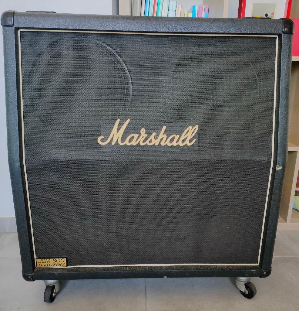 Box Marshall 4x12 JCM 800 Lead Series, Musique & Instruments, Amplis | Basse & Guitare, Enlèvement, Utilisé, Guitare, 100 watts ou plus