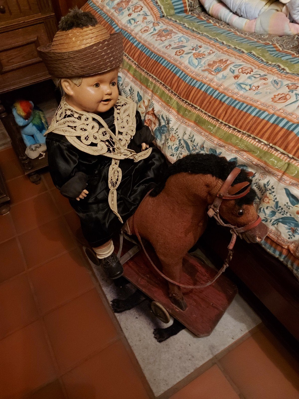 pop met paard, Antiek en Kunst, Ophalen